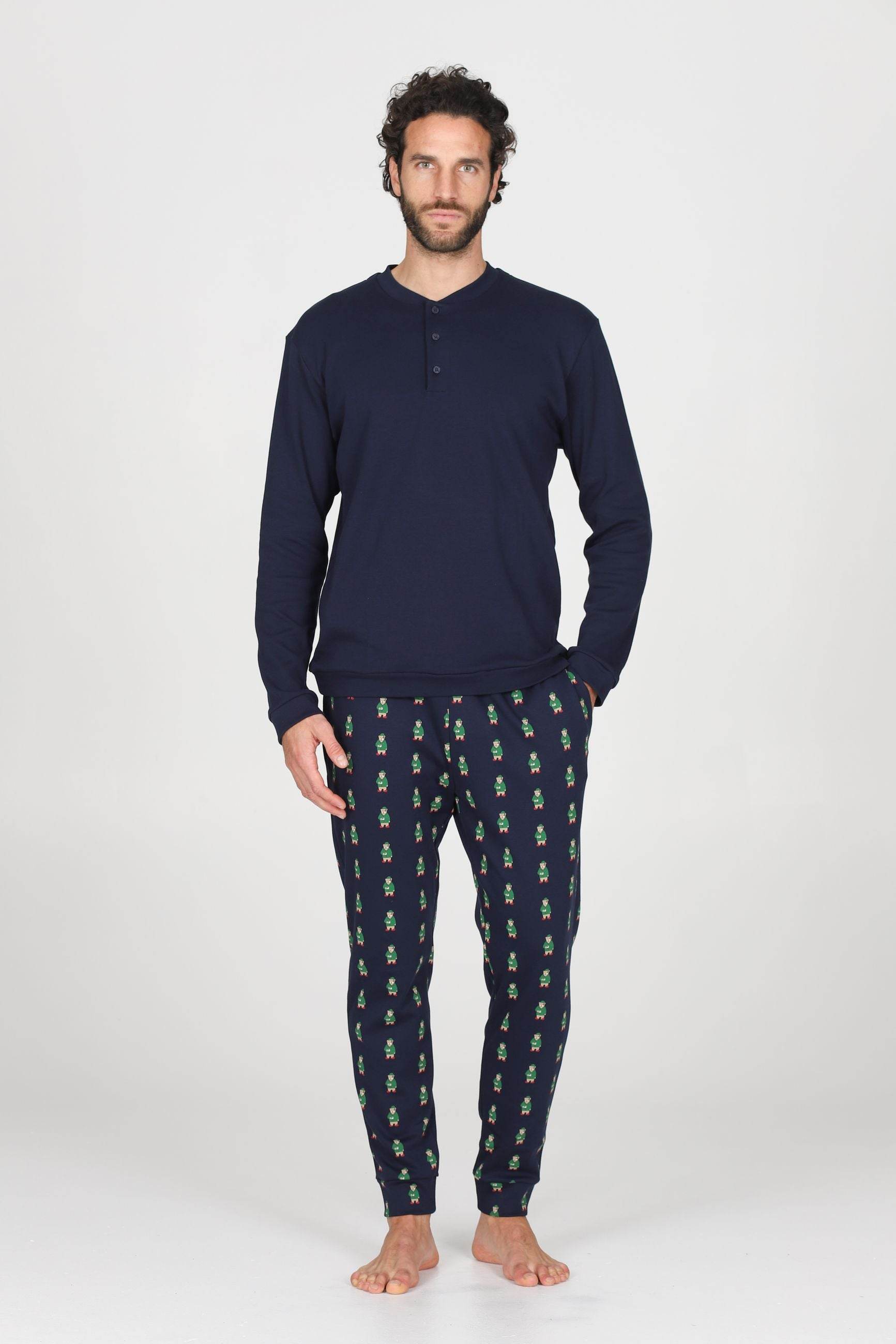 Pigiama Serafino Uomo Nizza JAL415 Julipet - evabiancheria